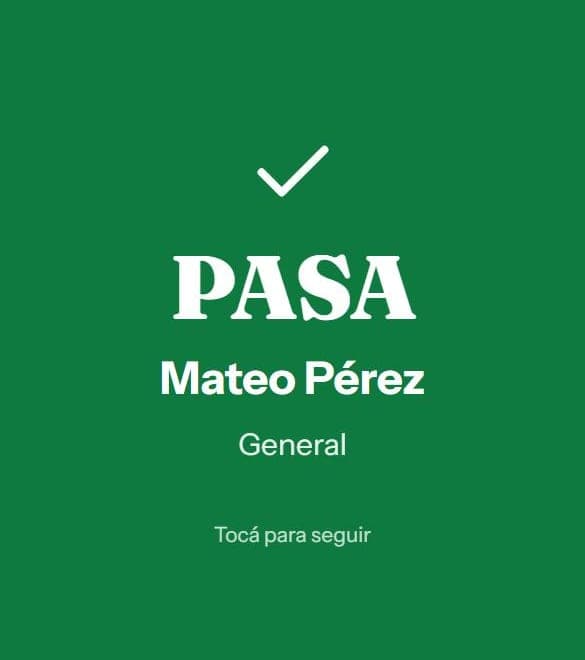 Cartel verde: PASA